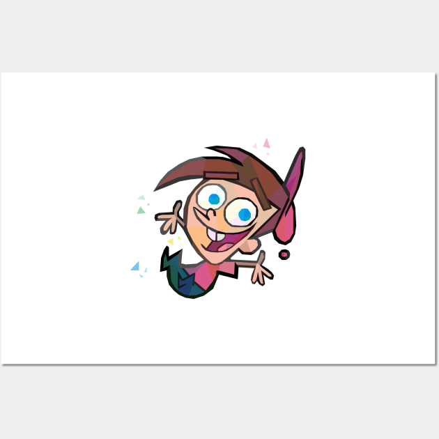 Geometric Timmy Turner Wall Art by jrepkin